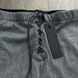 Triangl metallic shimmer biker Shorts
